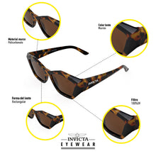 Cargar imagen en el visor de la galería, LENTES DE SOL INVICTA WILDFLOWER UNISEXO - I31944-WIL-60-P02