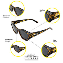Cargar imagen en el visor de la galería, LENTES DE SOL INVICTA WILDFLOWER UNISEXO - I31944-WIL-40-P03