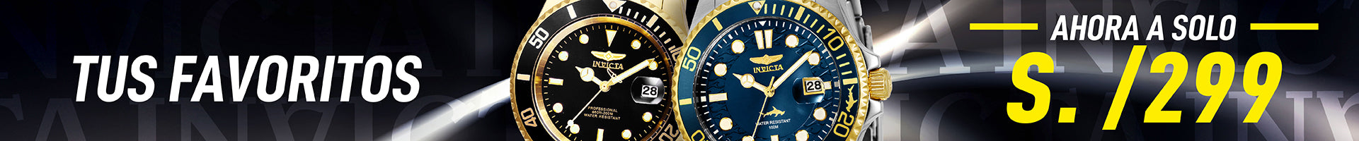 RELOJES INVICTA A SOLO S/ 299