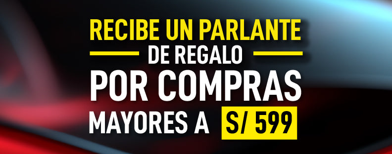 Parlante por Compras de 599 soles a Mas