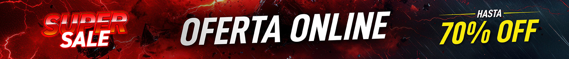 SUPER SALE - HASTA 70% OFF