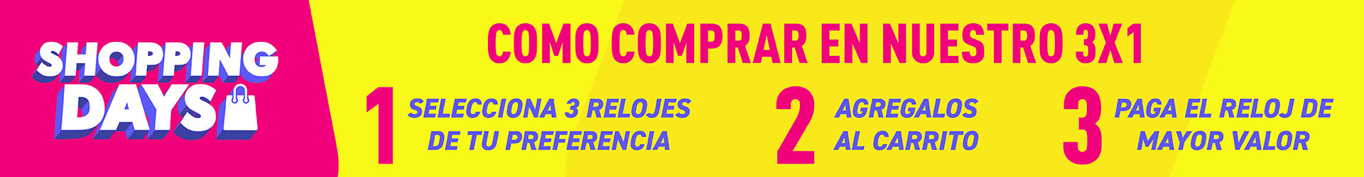 SHOPPING DAYS: 3x1 EN TODA LA WEB
