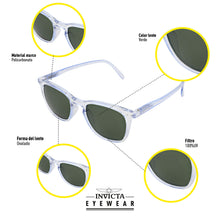 Cargar imagen en el visor de la galería, LENTES DE SOL INVICTA SUBAQUA  UNISEXO - I0932-SUB-T06-G15