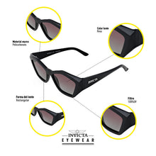 Cargar imagen en el visor de la galería, LENTES DE SOL INVICTA WILDFLOWER  UNISEXO - I31944-WIL-01-G07