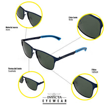 Cargar imagen en el visor de la galería, LENTES DE SOL INVICTA AVIATOR  UNISEXO - I22970-AVI-02-P02