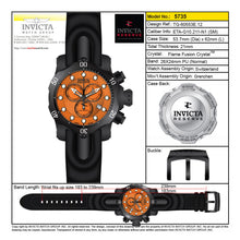 Cargar imagen en el visor de la galería, RELOJ DEPORTIVO PARA HOMBRE INVICTA VENOM 5735 - NEGRO