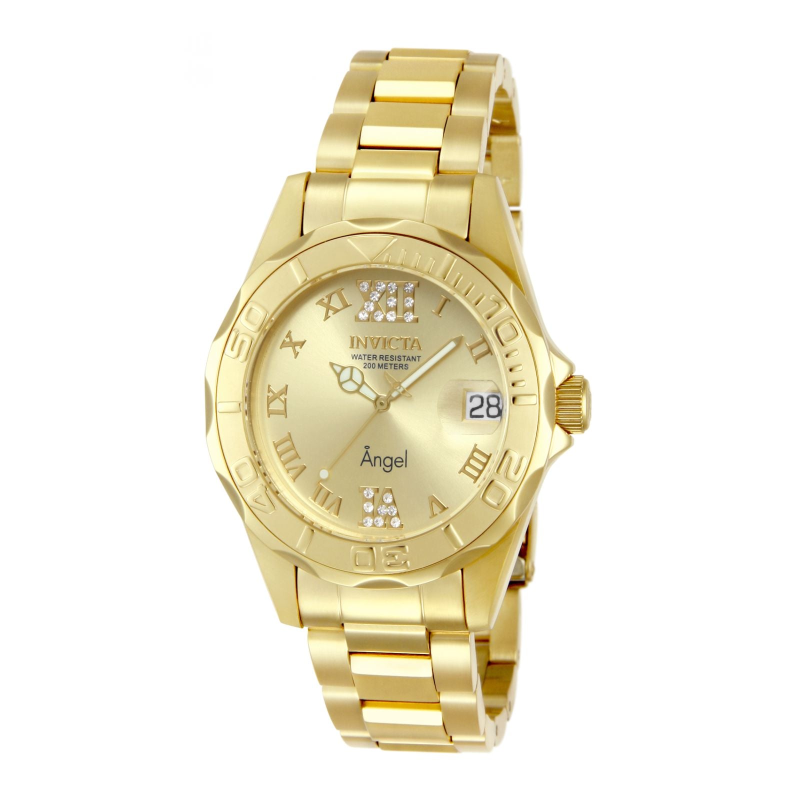 Reloj Invicta Dorado Para Mujer Reloj Invicta Angel Multifunción