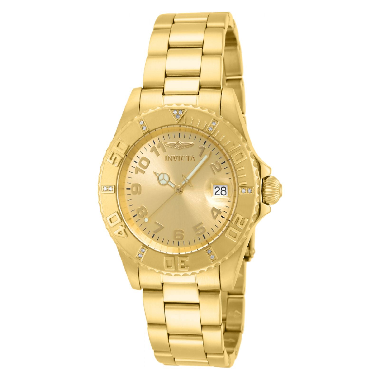 Reloj Invicta Dorado Para Mujer Reloj Invicta Angel Multifunción - Main Image