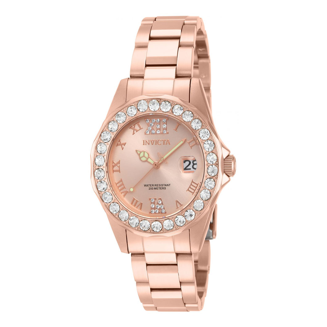 RELOJ  PARA MUJER INVICTA PRO DIVER 15253 - ORO ROSA