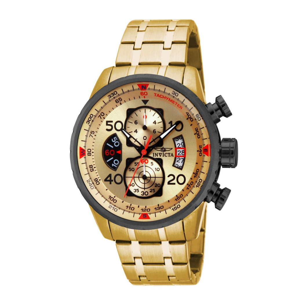 RELOJ  PARA HOMBRE INVICTA AVIATOR 17205 - ORO