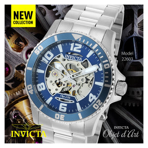 RELOJ  PARA HOMBRE INVICTA OBJET D ART 22603 - PLATEADO