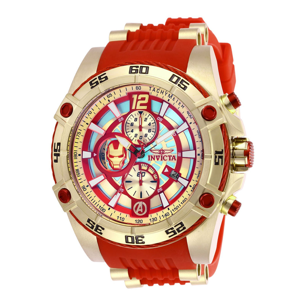 RELOJ HOMBRE DE ACERO PARA HOMBRE INVICTA MARVEL 26796 - ROJO