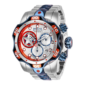 RELOJ CAPITAN AMERICA PARA HOMBRE INVICTA MARVEL 27039 - ACERO, AZUL OSCURO
