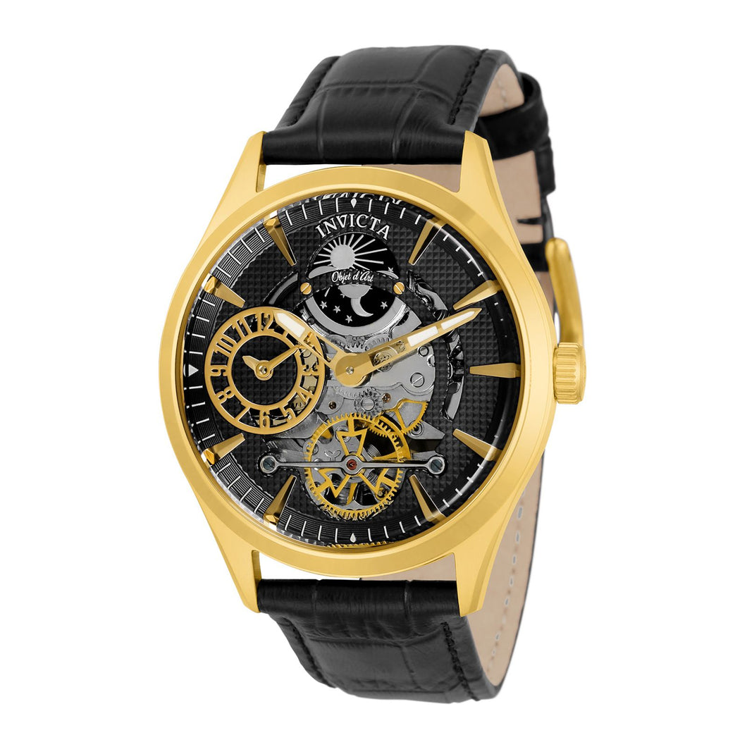 RELOJ CLÁSICO PARA HOMBRE INVICTA OBJET D ART 30443 - NEGRO