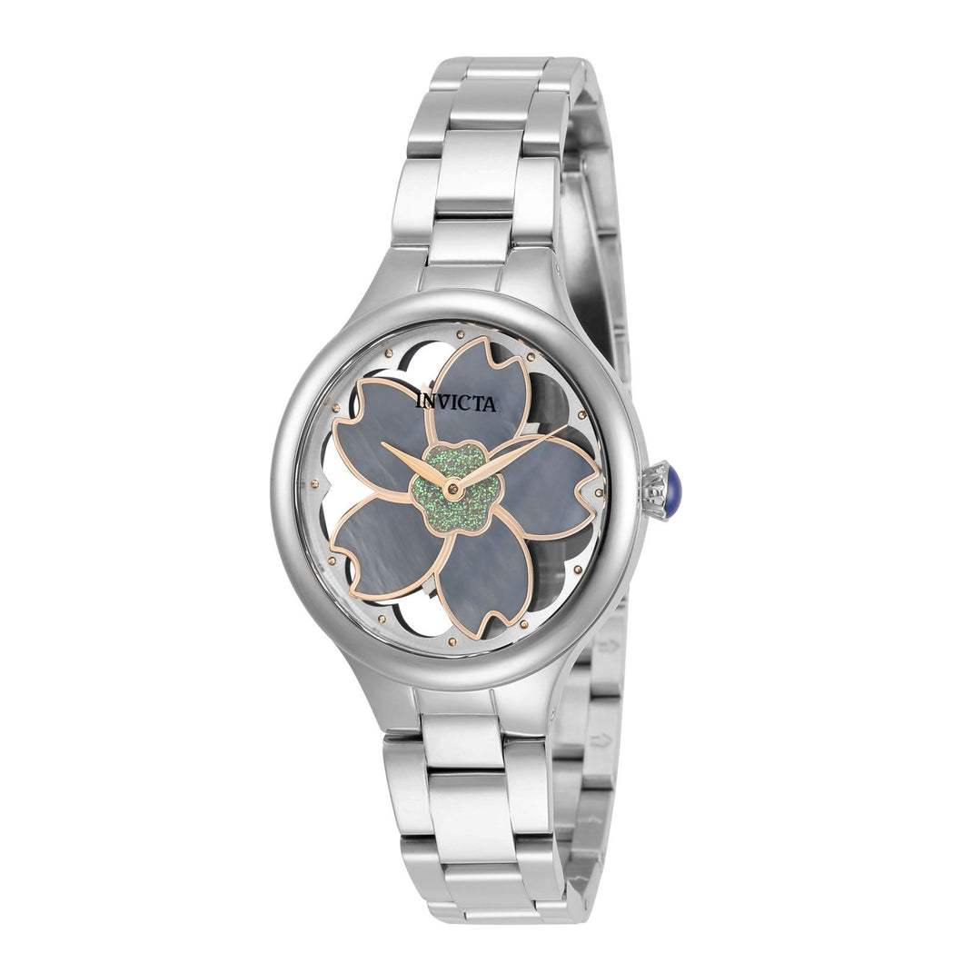 RELOJ  PARA MUJER INVICTA WILDFLOWER 32085 - PLATEADO