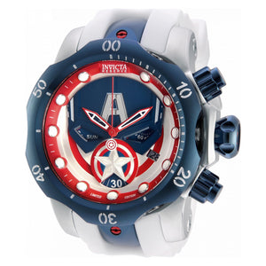 RELOJ CAPITAN AMERICA PARA HOMBRE INVICTA MARVEL 32455 - AZUL OSCURO, ROJO, BLANCO