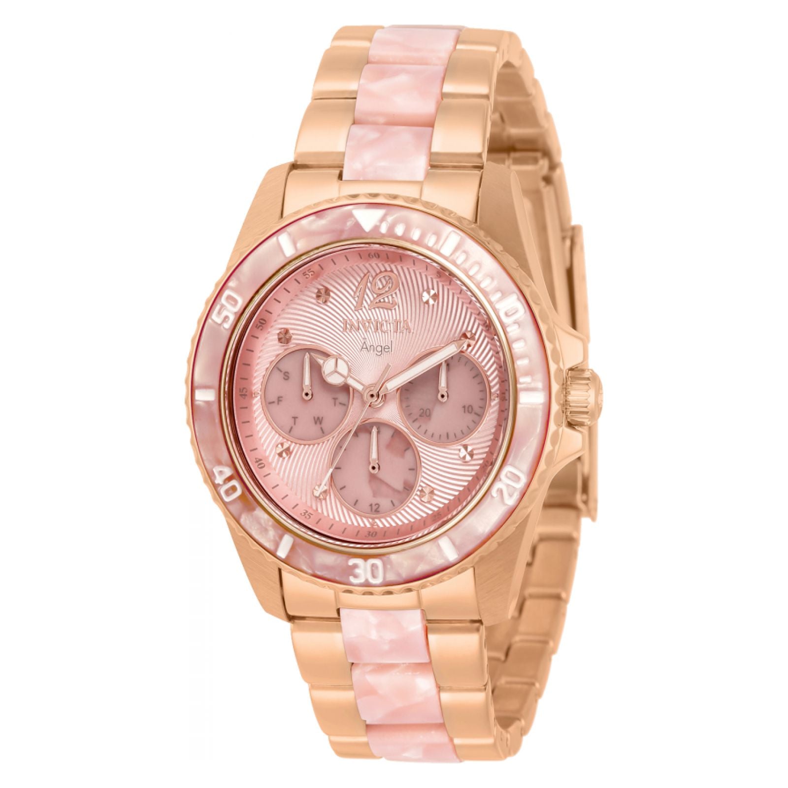 RELOJ  PARA MUJER INVICTA ANGEL 32534 - ORO ROSA, ROSA