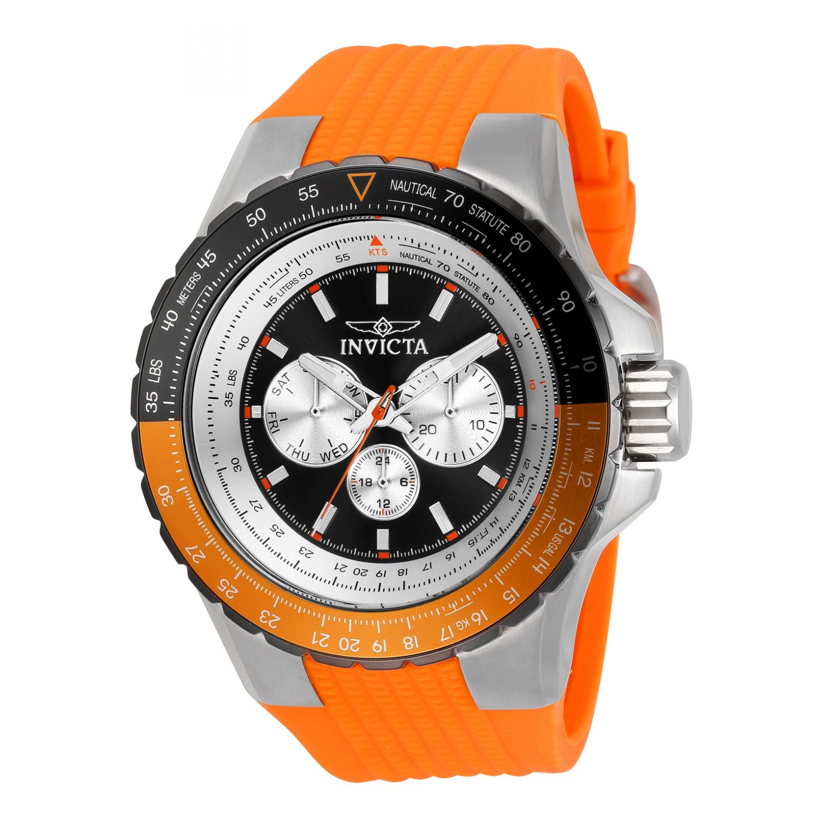 RELOJ DEPORTIVO PARA HOMBRE INVICTA AVIATOR 33035 NARANJA
