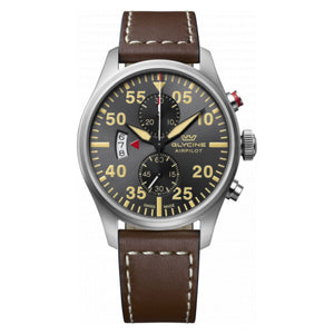 RELOJ CLÁSICO PARA HOMBRE GLYCINE AIRPILOT GL0359 - MARRÓN