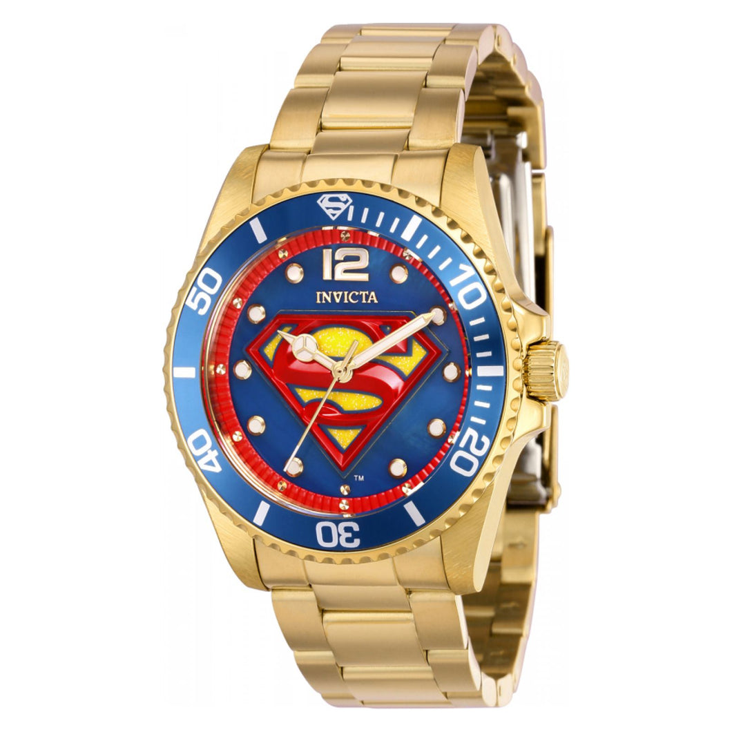 RELOJ SUPERMAN PARA MUJER INVICTA DC COMICS 36977 - ORO