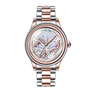 RELOJ  PARA MUJER INVICTA WILDFLOWER 37111 - BLANCO, ROSA ORO