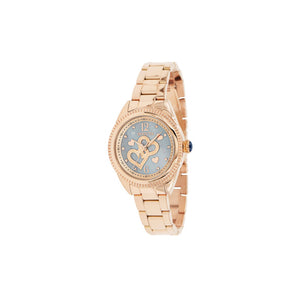 RELOJ  PARA MUJER INVICTA ANGEL 37121 - PLATINO, ROSA ORO