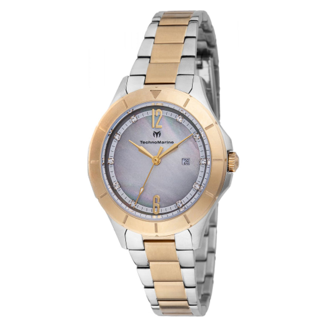 RELOJ  PARA MUJER TECHNOMARINE LUNA TM-826004 - ORO, ACERO