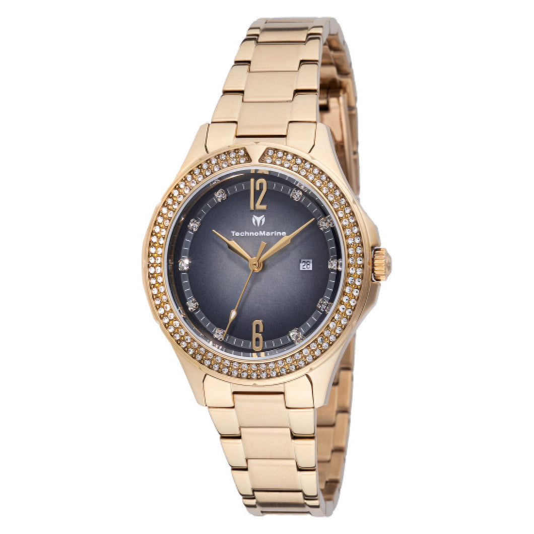 RELOJ  PARA MUJER TECHNOMARINE LUNA TM-826010 - ORO