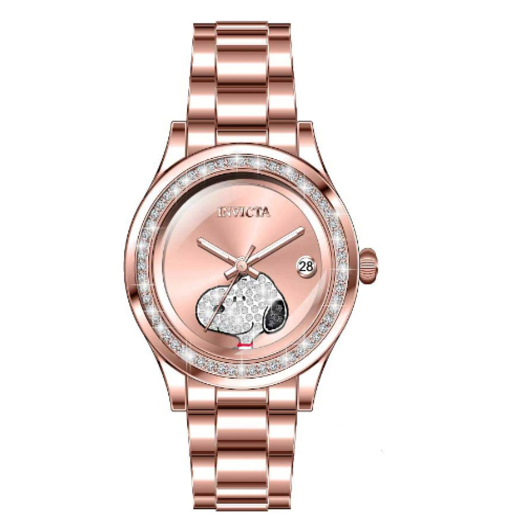 RELOJ  PARA MUJER INVICTA CHARACTER COLLECTION 38277 - ORO ROSA