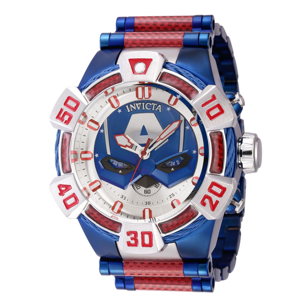 RELOJ CAPITÁN AMÉRICA PARA HOMBRE INVICTA MARVEL 38381 - AZUL