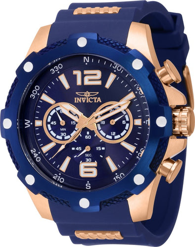 RELOJ DEPORTIVO PARA HOMBRE INVICTA I-FORCE 39990 - AZUL, ORO ROSA