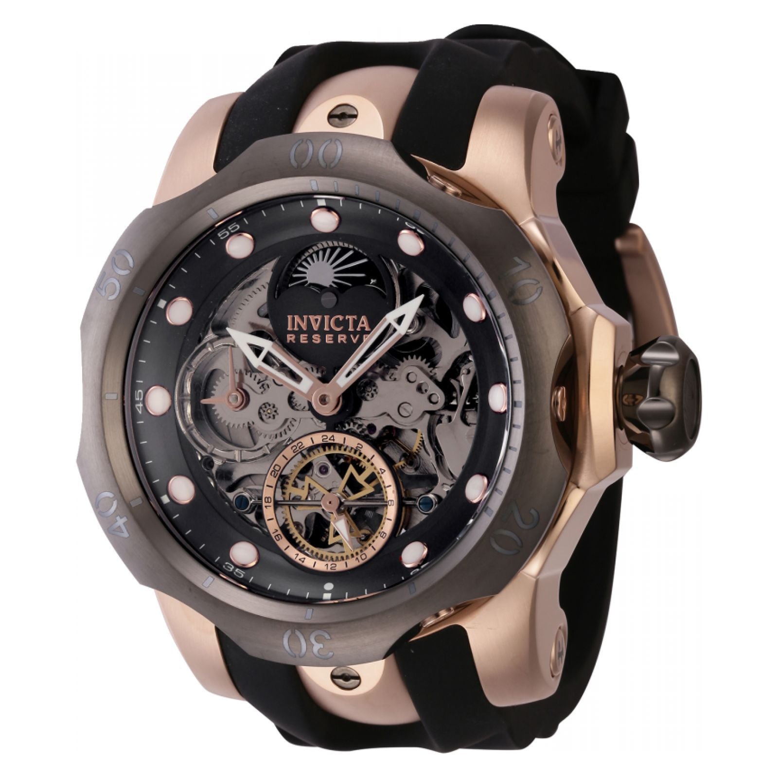 RELOJ DEPORTIVO PARA HOMBRE INVICTA RESERVE 43902 NEGRO, ORO