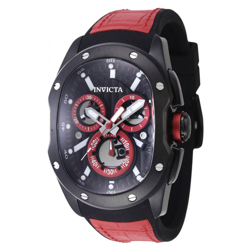 RELOJ CLÁSICO PARA HOMBRE INVICTA LUPAH 45436 - NEGRO ROJO