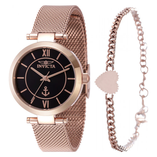 RELOJ  PARA MUJER INVICTA OCEAN VOYAGE 47266 - ORO ROSA
