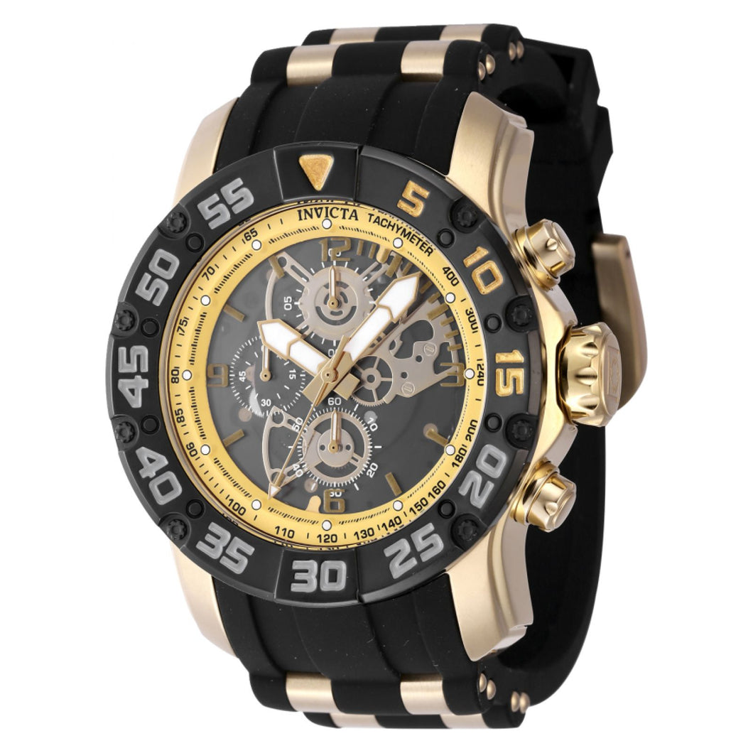 RELOJ DEPORTIVO PARA HOMBRE INVICTA RACING 48065 - NEGRO, DORADO