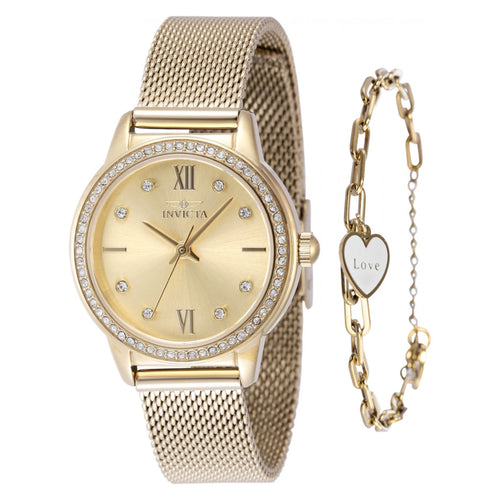 RELOJ  PARA MUJER INVICTA ANGEL 48253 - ORO