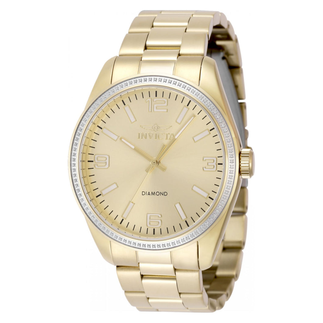 RELOJ  PARA HOMBRE INVICTA ELITE DIAMOND 48737 - ORO