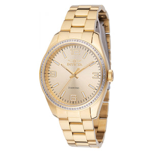 RELOJ  PARA MUJER INVICTA ELITE DIAMOND 48741 - ORO