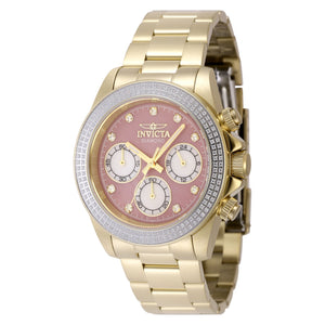 RELOJ  PARA MUJER INVICTA ELITE DIAMOND 48757 - ORO