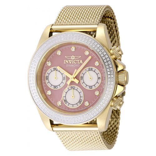 RELOJ  PARA MUJER INVICTA ELITE DIAMOND 48790 - ORO