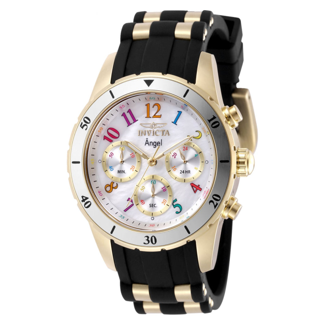 RELOJ DEPORTIVO PARA MUJER INVICTA ANGEL 49803 - NEGRO, DORADO