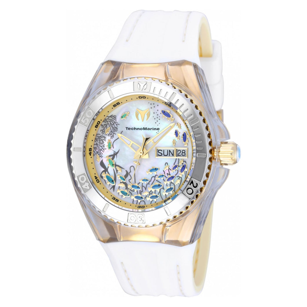 RELOJ DEPORTIVO PARA MUJER TECHNOMARINE CRUISE NÚMERO DE SERIE 115117 - ALBARICOQUE, BLANCO