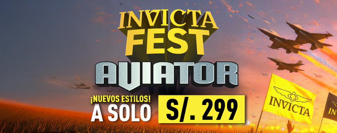 RELOJES INVICTA AVIATOR A SOLO S/ 299