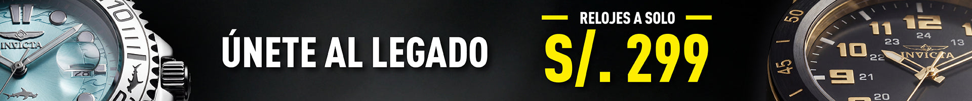 RELOJES INVICTA A SOLO S/ 299