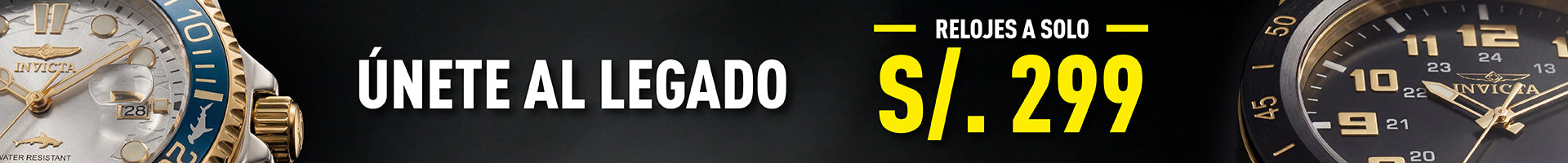 RELOJES INVICTA A SOLO S/ 299