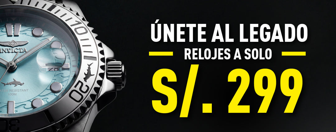 RELOJES INVICTA A SOLO S/ 299