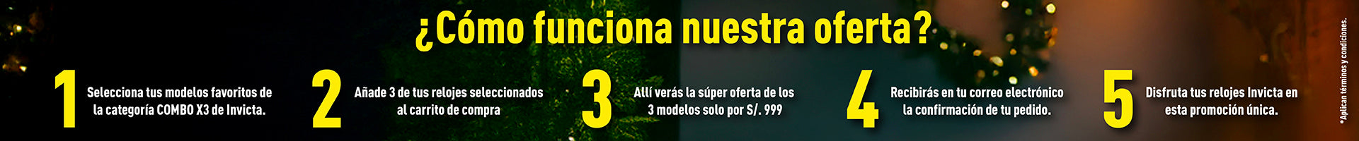 COMBO INVICTA - 3 RELOJES A SOLO S/ 999