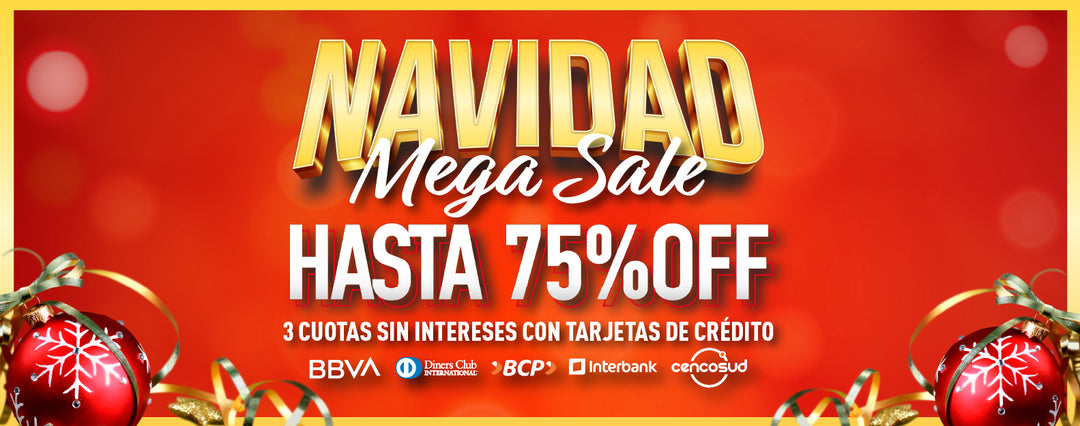 MEGA SALE NAVIDEÑO - HASTA 75% OFF