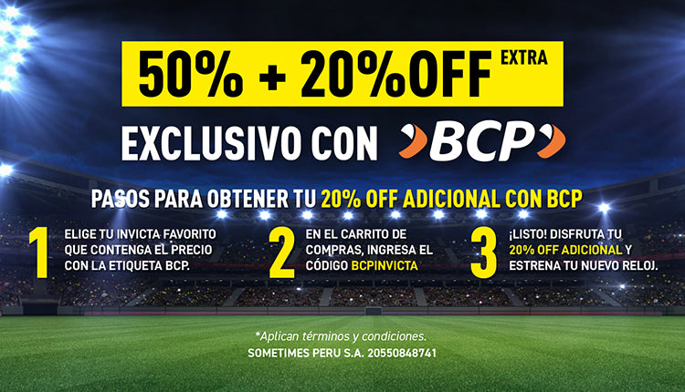 RELOJES INVICTA CON 50% OFF + 20% EXTRA