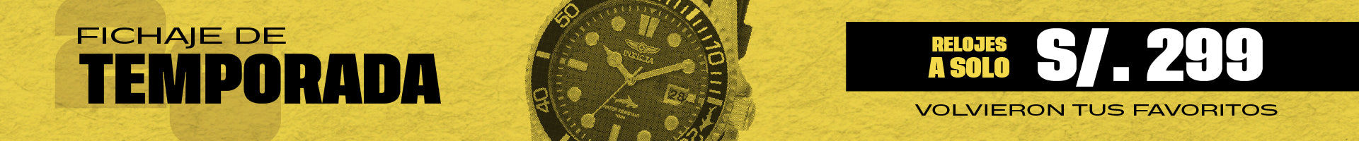RELOJES INVICTA A SOLO S/ 299